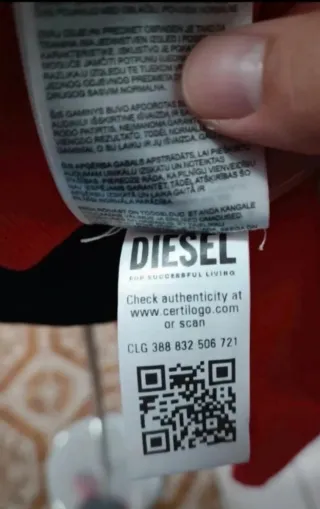 Sudadera Diesel Roja