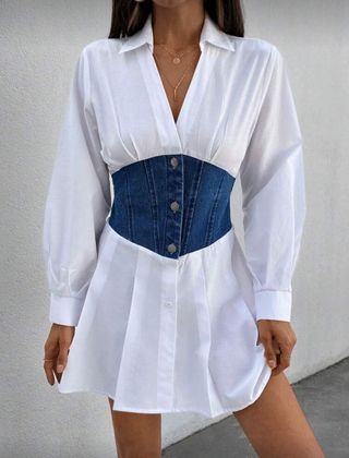 Vestido rojo con perlas