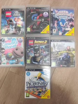 Lote 7 Juegos PS3: Lego, Gran Turismo, Sonic...