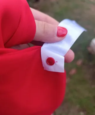 Vestido fiesta rojo Zara