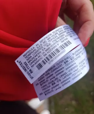 Vestido fiesta rojo Zara