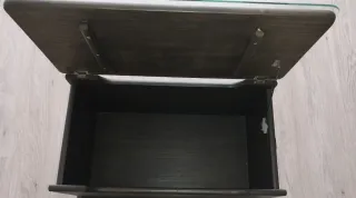 Mesa centro o baúl y alfombra