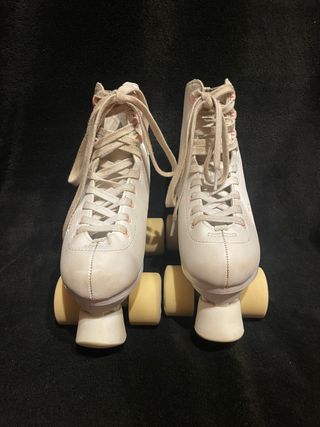 Patines Oxelo Roller Artístico Quad 100 Blanco. 34