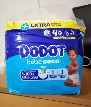 Dodot Pañales Talla 4+ Extra Absorción (62 uds)