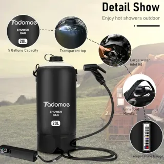 Ducha portátil Tadomoe 20L con bomba