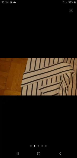 Casaca Mango Talla M Rayas   .negro y blanco .