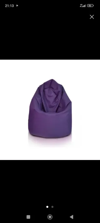 Puf Morado Poliéster