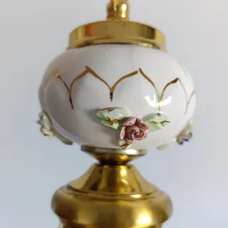 Lámpara cerámica y cristal