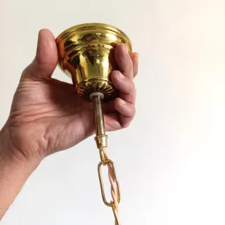 Lámpara cerámica y cristal