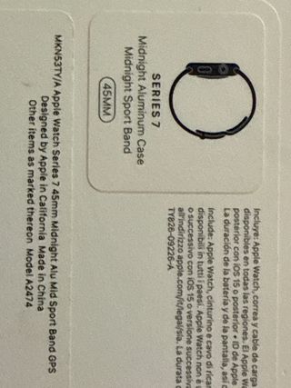 Apple Watch Series 7 Negro/Plata