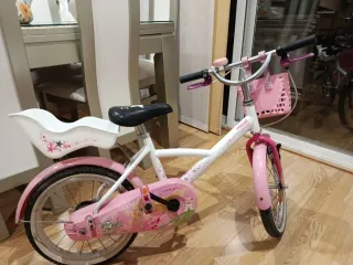 Bicicleta niña 16 con cesta y asiento
