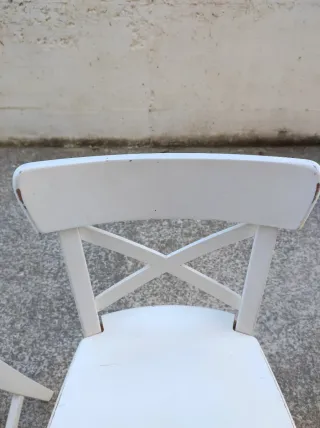 2 Sillas Ikea Ingolf Niños Blancas