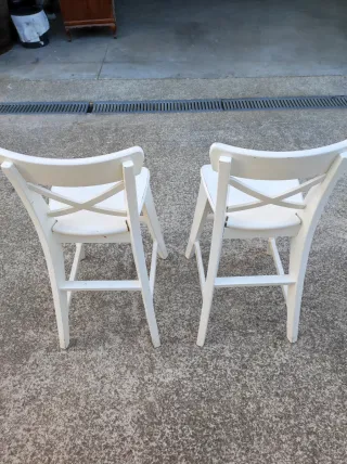 2 Sillas Ikea Ingolf Niños Blancas