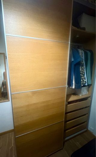 Armario Pax puertas correderas roble