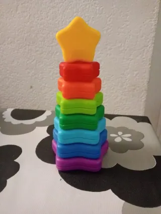 Torre árbol encajable arcoíris