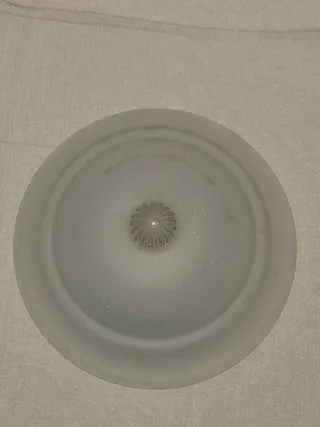 Lámpara elegante cristal y metal dorada