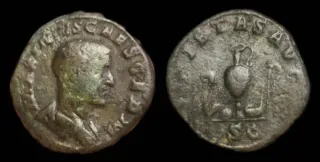 Maximo!Sestercio muy raro y muy escaso!MBC+!Grande