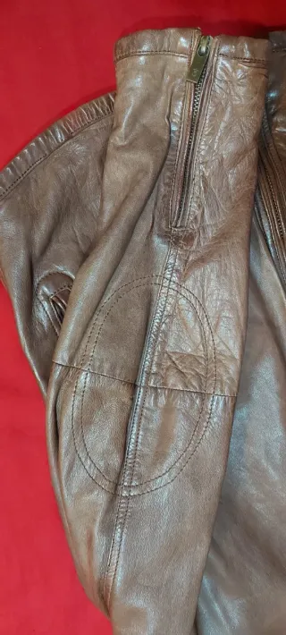 Chaqueta Piel Hombre Massimo Dutti Marrón