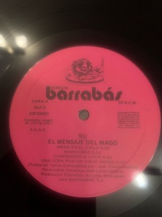 Vinilo Ñu El Mensaje del Mago