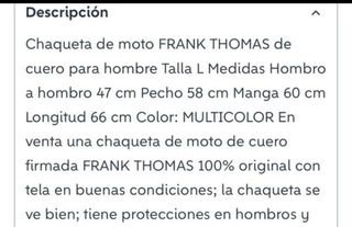 Chaqueta de cuero para moto