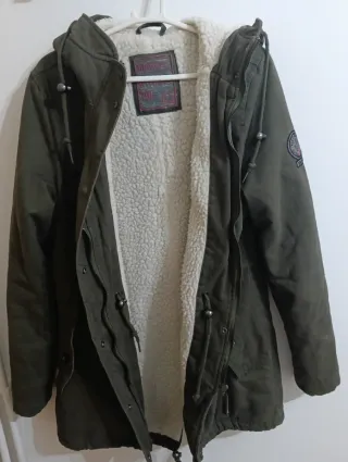 Parka chica forrada verde