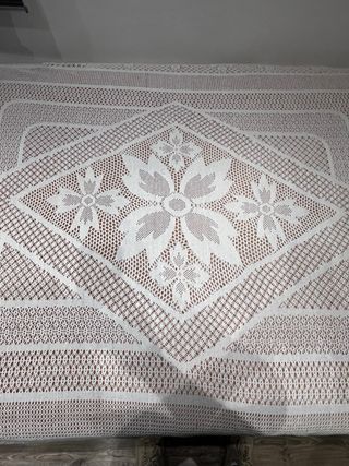 Colcha Ganchillo Artesanal - Hecha a Mano 238x210