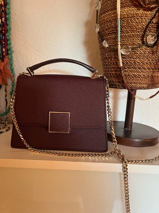 precioso bolso Purificación Garcia Púrpura y Do