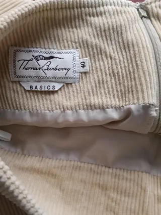 Falda Burberry Beige Vintage Original