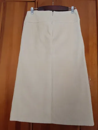 Falda Burberry Beige Vintage Original