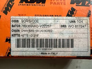 Cadena KTM 50 SX 104 eslabones