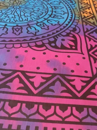 TELA MANDALA MULTICOR ARTESANAL