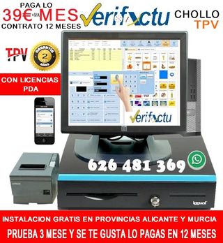 TPV Verifactu págalo en comodos plazo a 39€/mes