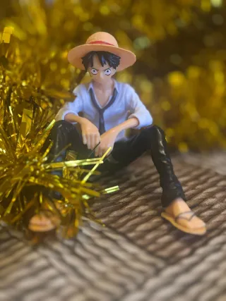 Lote; Caja de música One Piece+figura(nuevos)