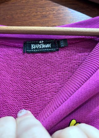 Vestido sudadera Es Viernes fucsia