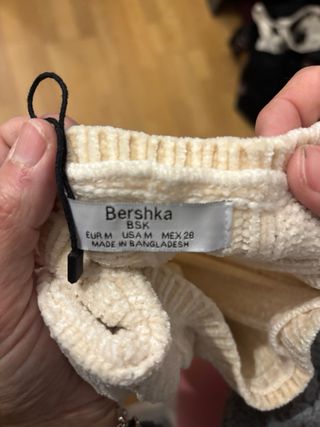 Jersey chenilla Bershka beige