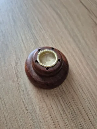 Porta incensi in legno e metallo