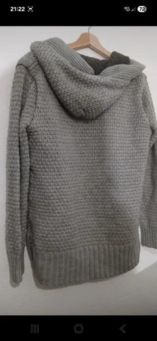 Chaqueta lana polar gris