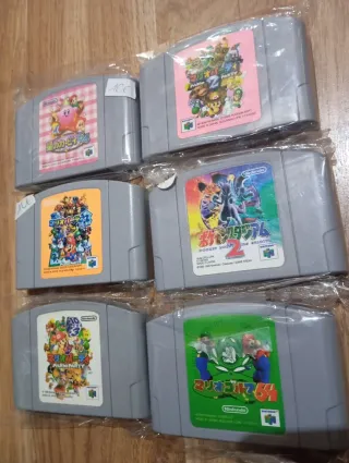 Lote 6 juegos N64 Japoneses