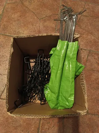 Lote 51 ganchos para panel o expositor tienda