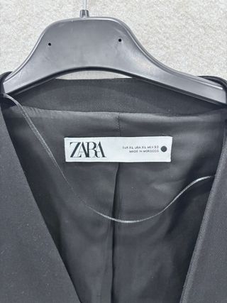 Chaleco Negro Zara Talla XL Mujer