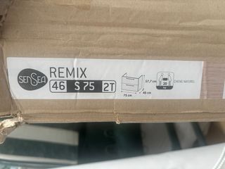 Mueble Lavabo 75cm Colgante Madera y Metal