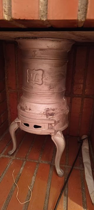 Estufa de leña antigua