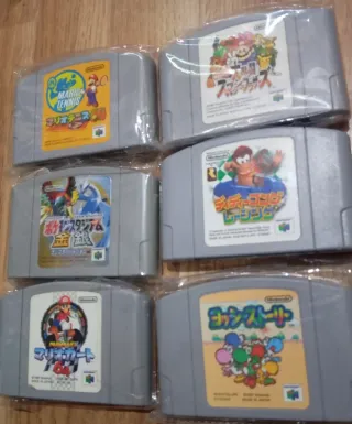 Lote 6 Juegos Nintendo 64 Japoneses