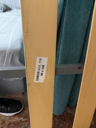 Cama diván metálica 90 cm