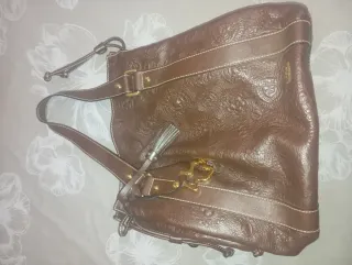 Bolso Tous Marrón con Detalles Dorados