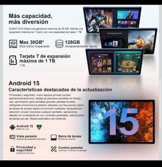 NUEVO Tablet Android 15 10 30GB RAM+128GB