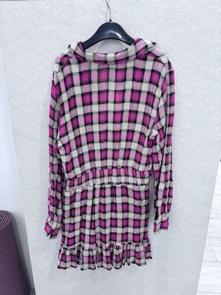 Vestido camisero cuadros Zara Talla L