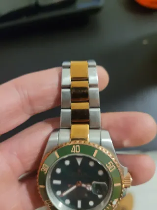 Reloj Rolex Submariner Oro y Verde