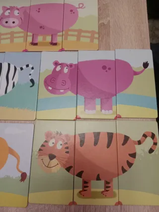 Lote 2 Juguetes: Puzzle Animales y Set Desayuno