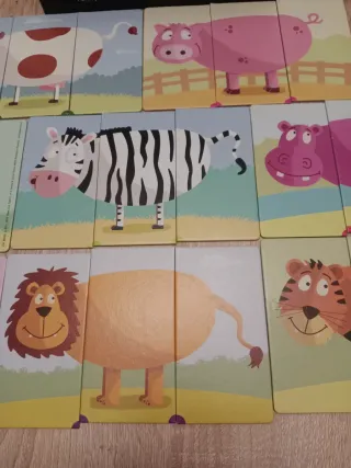 Lote 2 Juguetes: Puzzle Animales y Set Desayuno